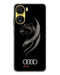 Чехол для ZTE Nubia Neo 5G с картинкой «Графика — пантера и Audi» Чехол для ZTE Nubia Neo 5G с картинкой «Графика — пантера и Audi»