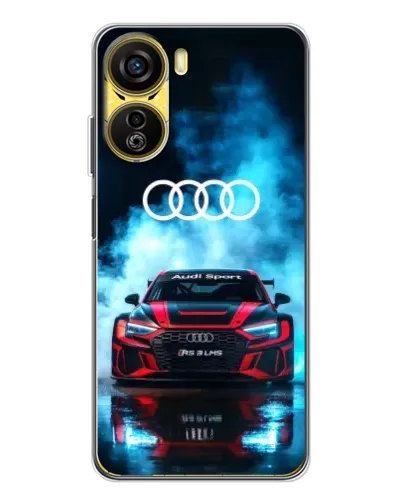 Чехол для ZTE Nubia Neo 5G с картинкой «Audi Sport — неон»