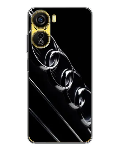 Чехол для ZTE Nubia Neo 5G с картинкой «Audi — абстрактные кольца»