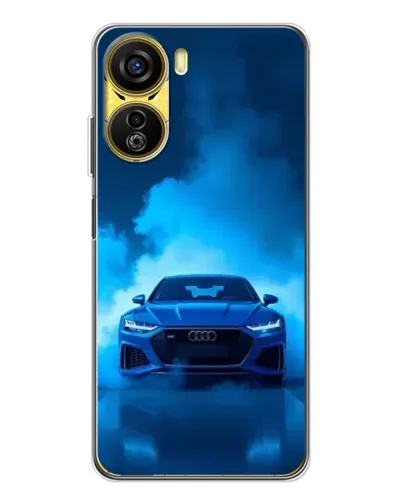 Чехол для ZTE Nubia Neo 5G с картинкой «Audi — голубая энергия»