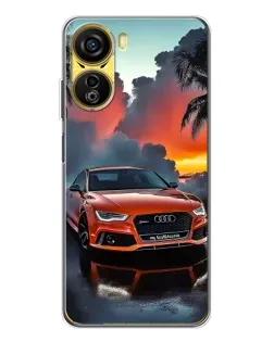 Чехол для ZTE Nubia Neo 5G с картинкой «Audi — закат» Чехол для ZTE Nubia Neo 5G с картинкой «Audi — закат»