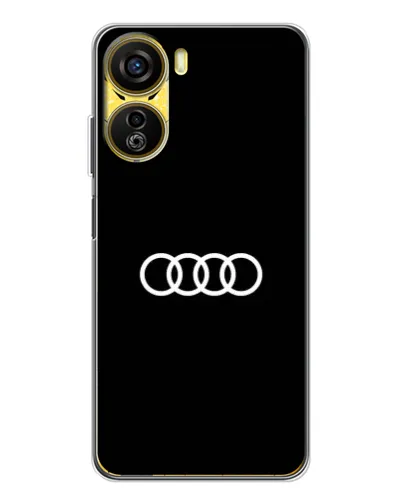 Чехол для ZTE Nubia Neo 5G с картинкой «Audi White Logo»