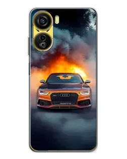 Чехол для ZTE Nubia Neo 5G с картинкой «Audi в огненном дыму» Чехол для ZTE Nubia Neo 5G с картинкой «Audi в огненном дыму»
