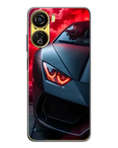 Чехол для ZTE Nubia Neo 5G с картинкой «Lamborghini красное сияние»