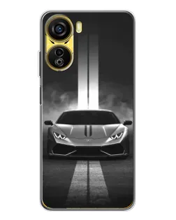 Чехол для ZTE Nubia Neo 5G с картинкой «Lamborghini симметрия дорог»