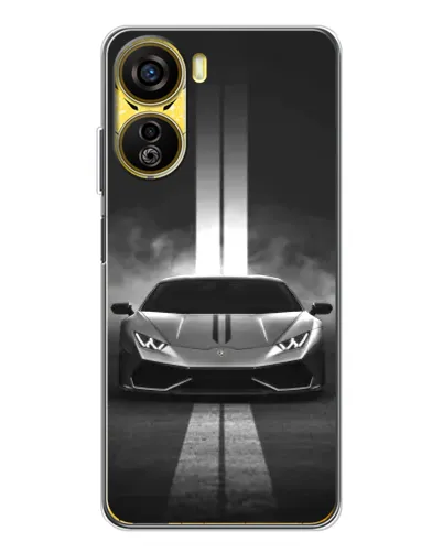 Чехол для ZTE Nubia Neo 5G с картинкой «Lamborghini симметрия дорог»