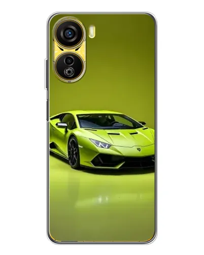 Чехол для ZTE Nubia Neo 5G с картинкой «Салатовый Lamborghini Huracan»