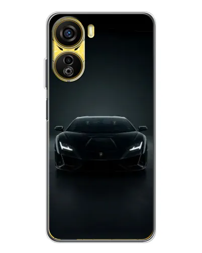 Чехол для ZTE Nubia Neo 5G с картинкой «Черный Lamborghini Aventador»