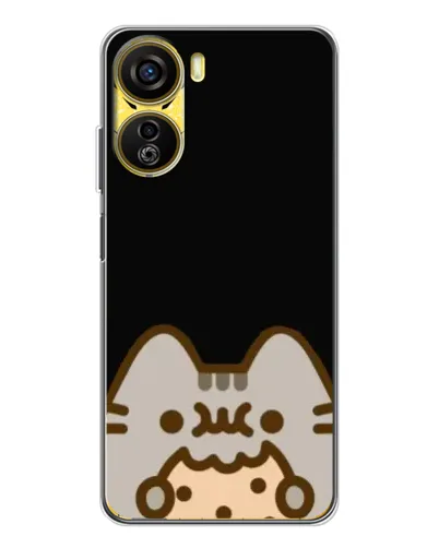 Чехол для ZTE Nubia Neo 5G с картинкой «Пушин на черном»