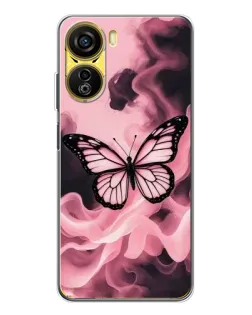 Чехол для ZTE Nubia Neo 5G с картинкой «Бабочка в дыму»