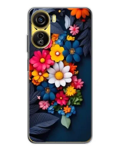 Чехол для ZTE Nubia Neo 5G с картинкой «Цветочная феерия»