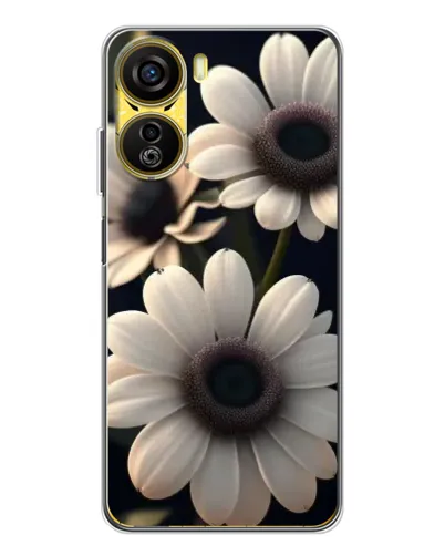 Чехол для ZTE Nubia Neo 5G с картинкой «Белые маргаритки макро»