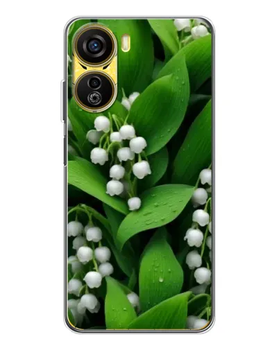 Чехол для ZTE Nubia Neo 5G с картинкой «Ландыши в зелени»