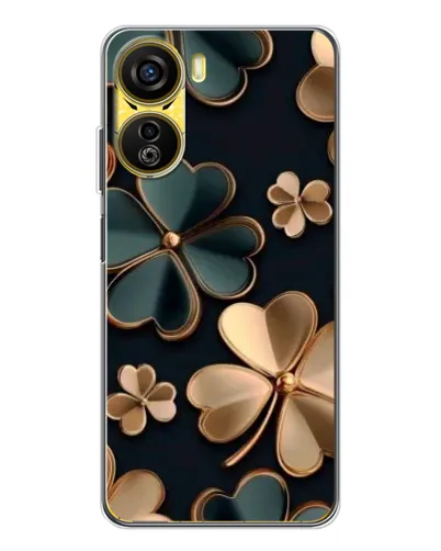 Чехол для ZTE Nubia Neo 5G с картинкой «Клевер в золоте»