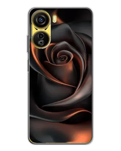 Чехол для ZTE Nubia Neo 5G с картинкой «Шелковая черная роза»