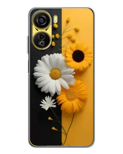 Чехол для ZTE Nubia Neo 5G с картинкой «Подсолнух и ромашка»