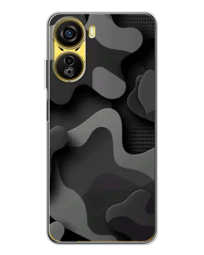 Чехол для ZTE Nubia Neo 5G с картинкой «Темный абстрактный камуфляж»