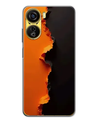 Чехол для ZTE Nubia Neo 5G с картинкой «Оранжевый разлом»