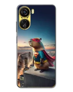 Чехол для ZTE Nubia Neo 5G с картинкой «Капи-мен супергерой»