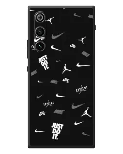Чехол для ZTE Nubia RedMagic 10 Air с картинкой «Nike Black Pattern» Чехол для ZTE Nubia RedMagic 10 Air с картинкой «Nike Black Pattern»
