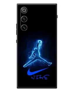 Чехол для ZTE Nubia RedMagic 10 Air с картинкой «Jordan Neon Blue» Чехол для ZTE Nubia RedMagic 10 Air с картинкой «Jordan Neon Blue»