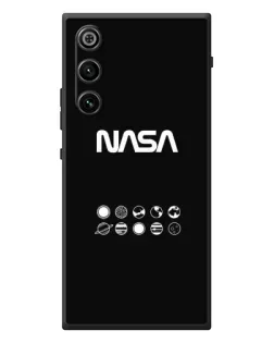 Чехол для ZTE Nubia RedMagic 10 Air с картинкой «NASA — технический принт» Чехол для ZTE Nubia RedMagic 10 Air с картинкой «NASA — технический принт»