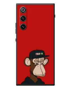 Чехол для ZTE Nubia RedMagic 10 Air с картинкой «Bored Ape — красный фон» Чехол для ZTE Nubia RedMagic 10 Air с картинкой «Bored Ape — красный фон»