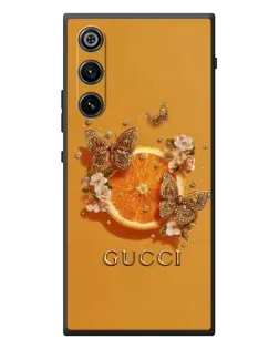 Чехол для ZTE Nubia RedMagic 10 Air с картинкой «Gucci — золотые бабочки»