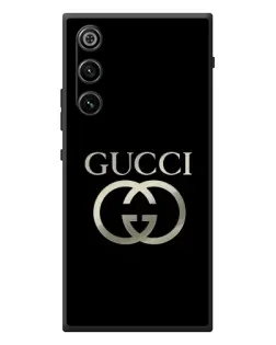 Чехол для ZTE Nubia RedMagic 10 Air с картинкой «Gucci — золото на черном»