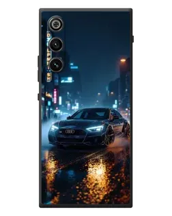 Чехол для ZTE Nubia RedMagic 10 Air с картинкой «Ночной город и Audi»