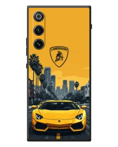 Чехол для ZTE Nubia RedMagic 10 Air с картинкой «Желтый Lamborghini город»