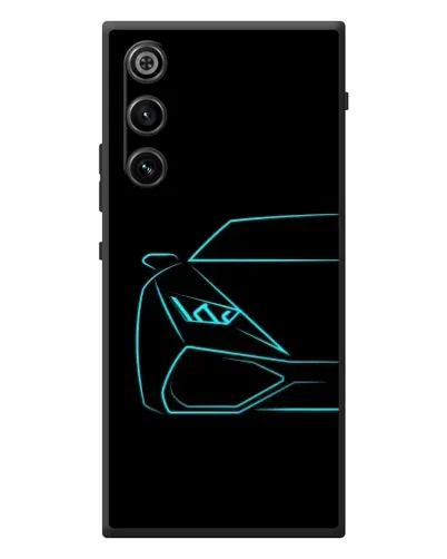 Чехол для ZTE Nubia RedMagic 10 Air с картинкой «Голубой силуэт Lamborghini»