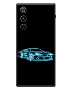 Чехол для ZTE Nubia RedMagic 10 Air с картинкой «Неоновый контур Lamborghini» Чехол для ZTE Nubia RedMagic 10 Air с картинкой «Неоновый контур Lamborghini»