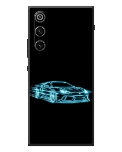 Чехол для ZTE Nubia RedMagic 10 Air с картинкой «Неоновый контур Lamborghini»
