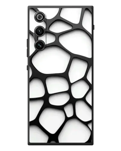 Чехол для ZTE Nubia RedMagic 10 Air с картинкой «Белая объемная сетка» Чехол для ZTE Nubia RedMagic 10 Air с картинкой «Белая объемная сетка»