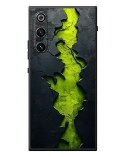 Чехол для ZTE Nubia RedMagic 10 Air с картинкой «Салатовый разлом скалы» Чехол для ZTE Nubia RedMagic 10 Air с картинкой «Салатовый разлом скалы»