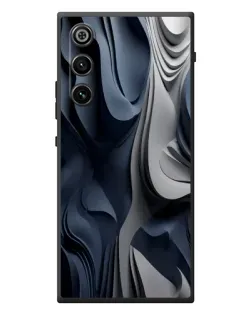 Чехол для ZTE Nubia RedMagic 10 Air с картинкой «Объемные синие складки» Чехол для ZTE Nubia RedMagic 10 Air с картинкой «Объемные синие складки»