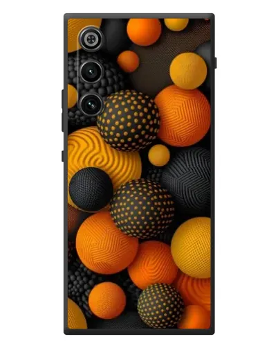 Чехол для ZTE Nubia RedMagic 10 Air с картинкой «Объемные оранжевые сферы» Чехол для ZTE Nubia RedMagic 10 Air с картинкой «Объемные оранжевые сферы»