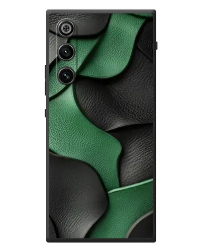 Чехол для ZTE Nubia RedMagic 10 Air с картинкой «Зеленые кожаные волны» Чехол для ZTE Nubia RedMagic 10 Air с картинкой «Зеленые кожаные волны»