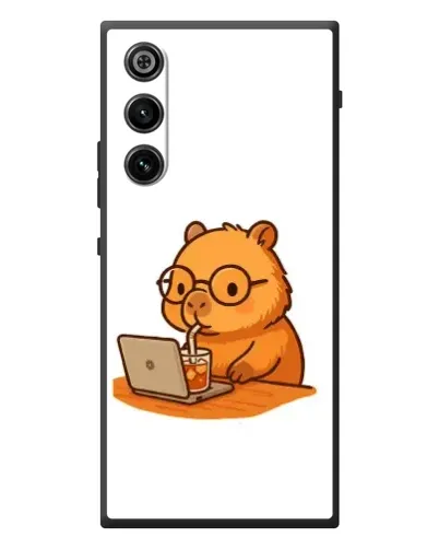 Чехол для ZTE Nubia RedMagic 10 Air с картинкой «Капибара с ноутбуком»