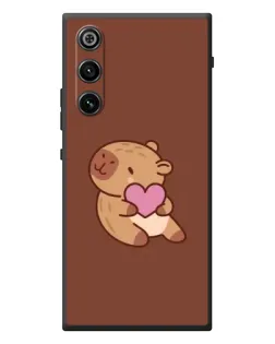 Чехол для ZTE Nubia RedMagic 10 Air с картинкой «Капибара с сердцем» Чехол для ZTE Nubia RedMagic 10 Air с картинкой «Капибара с сердцем»