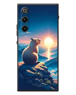 Чехол для ZTE Nubia RedMagic 10 Air с картинкой «Закат солнца с капибарой» Чехол для ZTE Nubia RedMagic 10 Air с картинкой «Закат солнца с капибарой»