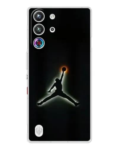 Чехол для ZTE Nubia RedMagic 10 Pro с картинкой «Jordan Gradient Logo»