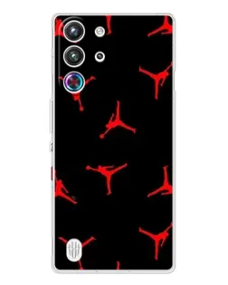 Чехол для ZTE Nubia RedMagic 10 Pro с картинкой «Jordan Red Pattern»
