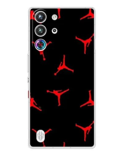 Чехол для ZTE Nubia RedMagic 10 Pro с картинкой «Jordan Red Pattern»