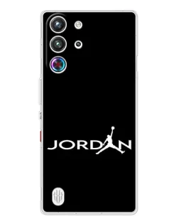 Чехол для ZTE Nubia RedMagic 10 Pro с картинкой «Jordan White Logo»