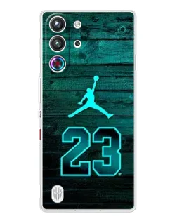 Чехол для ZTE Nubia RedMagic 10 Pro с картинкой «Jordan Cyan 23»
