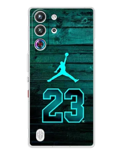 Чехол для ZTE Nubia RedMagic 10 Pro с картинкой «Jordan Cyan 23»