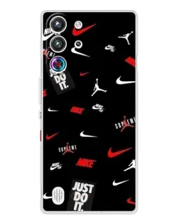 Чехол для ZTE Nubia RedMagic 10 Pro с картинкой «Nike Mix Pattern»