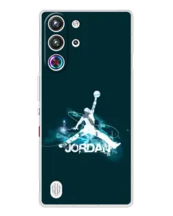 Чехол для ZTE Nubia RedMagic 10 Pro с картинкой «Jordan Blue Fire»